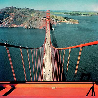 Golden Gate Bridge Aerial View Photograph