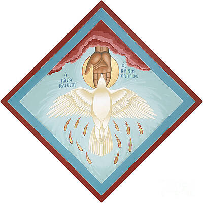 The Holy Spirit as a White Dove Wall Art