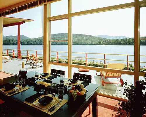 Lakeside Dining Room View Wall Art