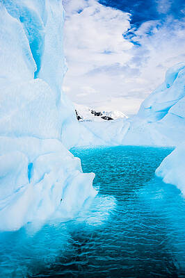 Wall Art featuring the photograph The Iceberg Lagoon - Antarctica Iceberg Photograph by Duane Miller