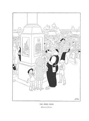 Historic Drawing - The Inner Man by Gluyas Williams