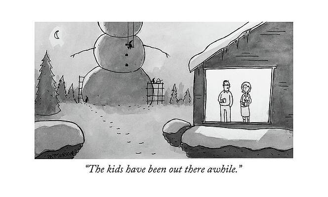 Construction Drawing - The Kids Have Been Out There Awhile by Jason Patterson