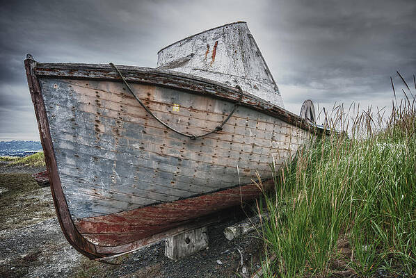 Boat Wall Art featuring the photograph The Lost Fleet Low Tide by Ghostwinds Photography