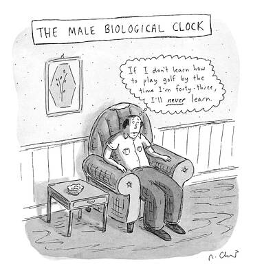 The Male Biological Clock Cartoon Drawing