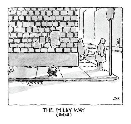 Street Scene with Figures Drawing