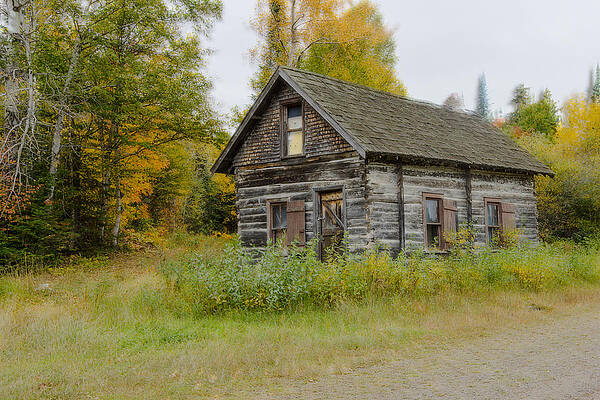 Minnesota Photograph - The Old Cabin by Linda Ryma