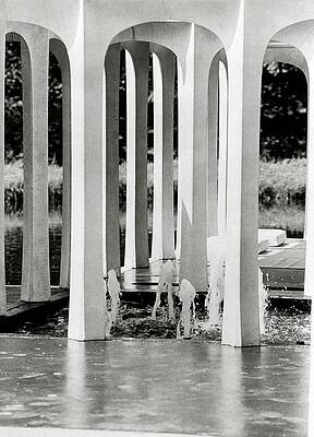 Rural Scene Photograph - The Pleasure Pavilion In Connecticut by Horst P. Horst