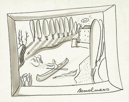 Sports Digital Art - The Rance River In France by Ludwig Bemelmans