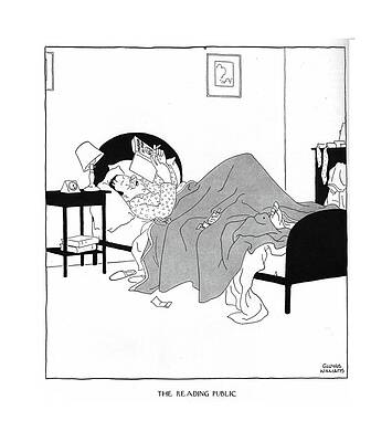 Pipe Wall Art featuring the drawing The Reading Public
Another Case ?nished by Gluyas Williams