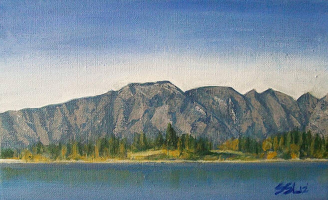 Sky Painting - The Remarkables by Jane See