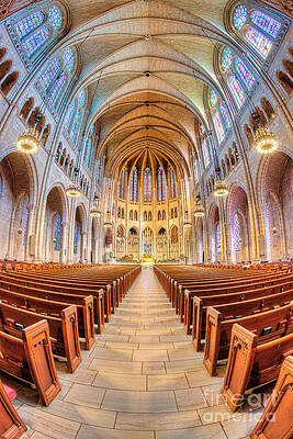 Wall Art featuring the photograph The Riverside Church I by Clarence Holmes