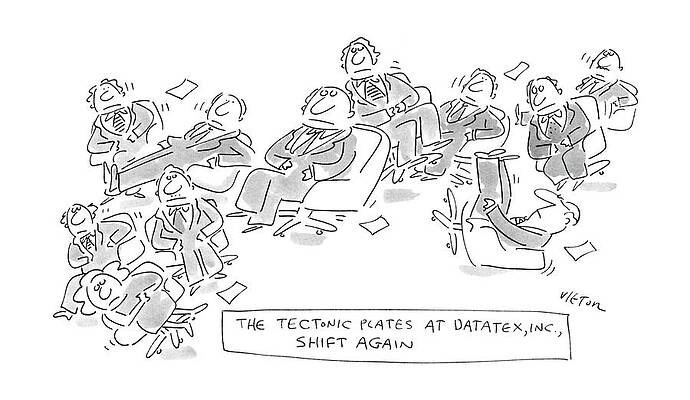 Plate Wall Art featuring the drawing The Textonic Plates At Datatex by Dean Vietor