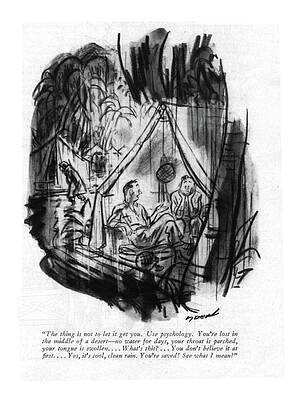 Combat Drawing - The Thing Is Not To Let It Get You. Use by Leonard Dove