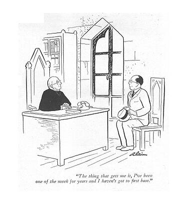 Prayer Drawing - The Thing That Gets by  Alain