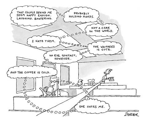 Thoughts at a Diner Table Wall Art