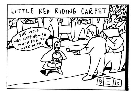 Hood Drawing - The Title Reads by Bruce Eric Kaplan