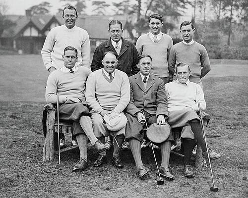 Vintage Golf Team Portrait Photograph