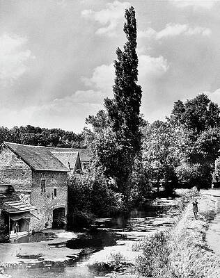 Rural Scene Photograph - The Village Of Illiers-combray In France by Erwin Blumenfeld