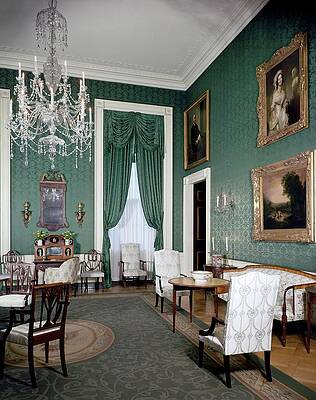 Adam Wall Art featuring the photograph The White House Green Room by Tom Leonard