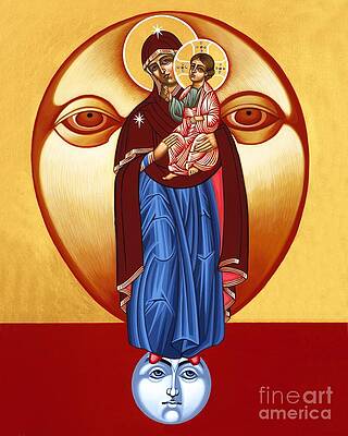 Madonna and Child with Sun Wall Art