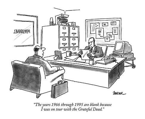Job Interview with Grateful Dead Excuse Wall Art