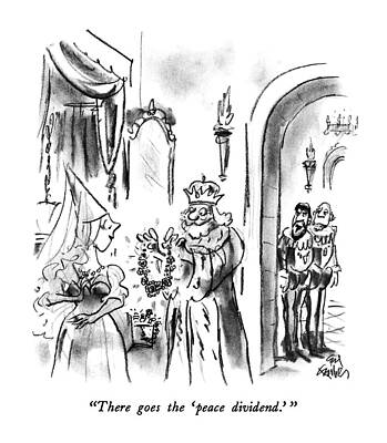 Peace Drawing - There Goes The 'peace Dividend.' by Ed Fisher