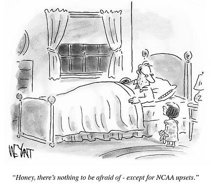 Stuffed Animal Wall Art featuring the drawing There's Nothing To Be Afraid by Christopher Weyant