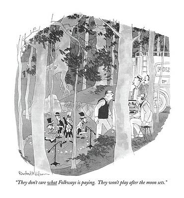 Europe Drawing - They Don't Care What Folkways Is Paying by Rowland Wilson