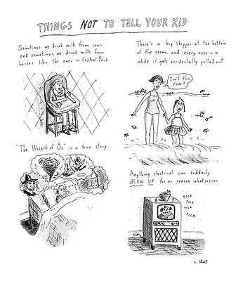 Things Not To Tell Your Kid Wall Art