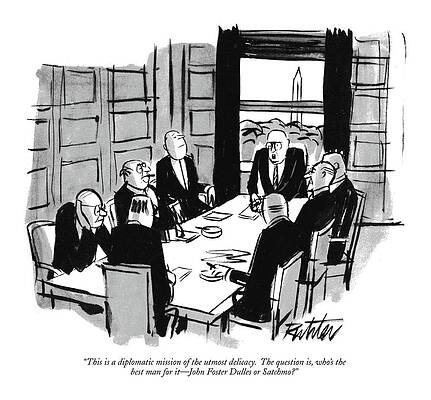 Jazz Wall Art featuring the drawing This Is A Diplomatic Mission Of The Utmost by Mischa Richter