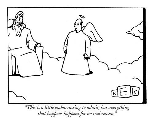 Heavenly Conversation Cartoon Wall Art