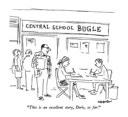 Central School Bugle Cartoon Drawing