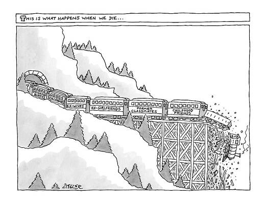 Humorous Train of Relationships Wall Art