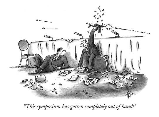 Gun Drawing - This Symposium Has Gotten Completely Out Of Hand! by Frank Cotham