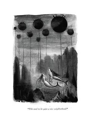 Natural Drawing - This Used To Be Quite A Nice Neighborhood by Carl Rose