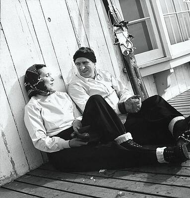 Mountain Photograph - Thomas Hitchcock Jr. And His Wife Margaret by Toni Frissell