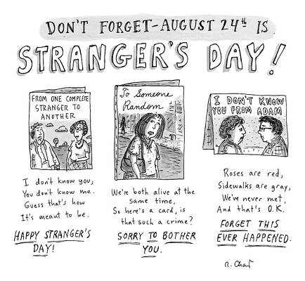 Celebration Drawing - Three Greeting Cards Are Shown To Celebrate by Roz Chast