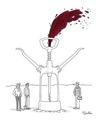Giant Corkscrew Fountain Drawing