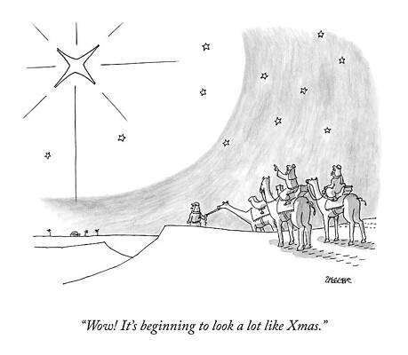 Three Wise Men and a Star Drawing