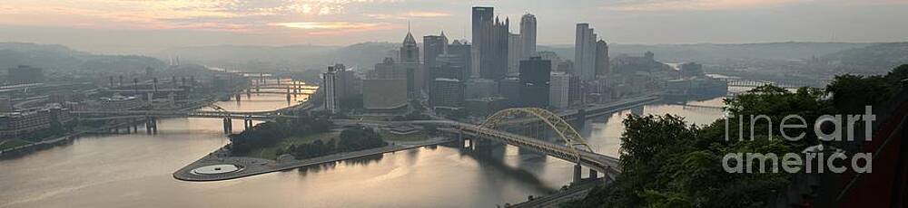 Pittsburgh Skyline at Dawn Wall Art