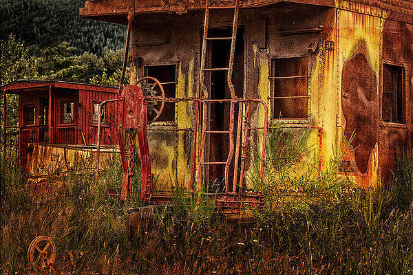 Washington Photograph - Tired Caboose by Mary Jo Allen