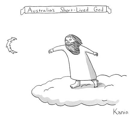 Lightning Drawing - Title: Australia's Short-lived God. A God Throws by Zachary Kanin