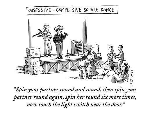 Obsessive-Compulsive Square Dance Humor Wall Art