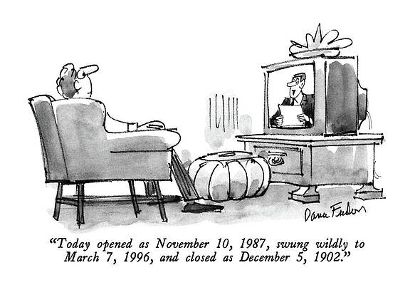 Swing Wall Art featuring the drawing Today Opened As November 10 by Dana Fradon