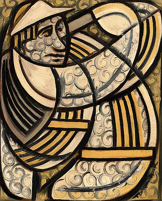 Golf Painting - Tommervik Golf Swing Slice Art Print by Tommervik