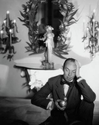 Contemplative Moment in Vintage Setting Wall Art