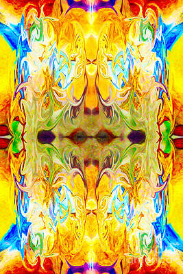 Washington Wall Art featuring the mixed media Tony's Tower Abstract Pattern Artwork By Tony Witkowski by Omaste Witkowski