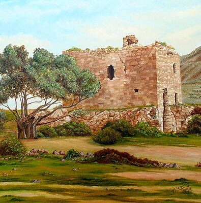 Nature Painting - Torre De Los Alumbres by Angeles M Pomata