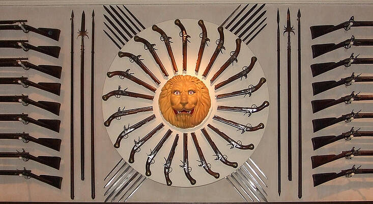 Historical Wall Art featuring the photograph Tower Of London Royal Armoury by Richard Reeve