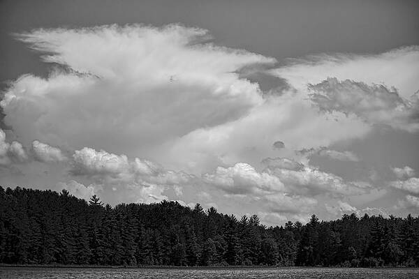 Cloud Wall Art featuring the photograph Towering Clouds Over Buck Lake by Dale Kauzlaric